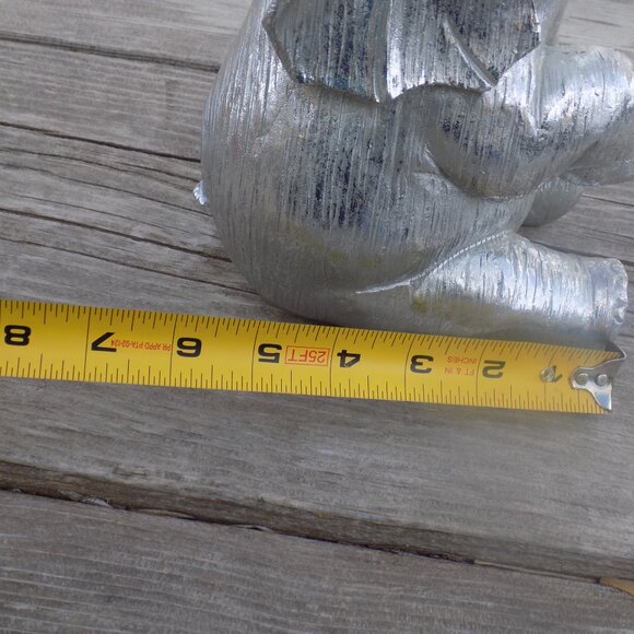 SITTING ELEPHANT TRUNK UP AFRICAN HOME DECOR, * - Picture 6 of 8